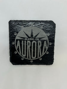 Made In Aurora Slate Coaster (set of 1)