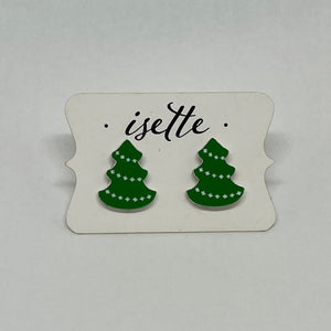 Christmas Tree Stud Earrings by Isette