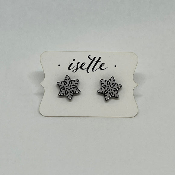 Snowflake Post Earrings by Isette